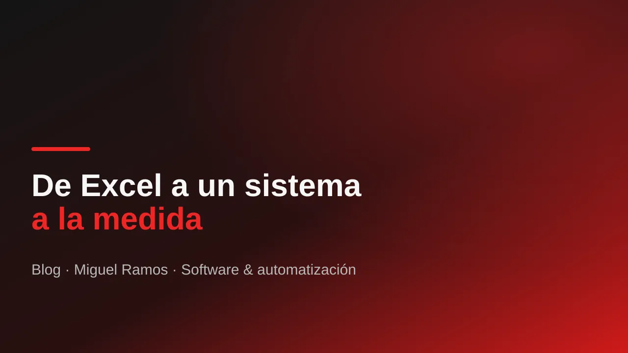 De un negocio gestionado manualmente a un sistema digital a la medida